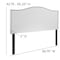 Flash Furniture Full Upholstered, Headboard, White Fabric HG-HB1707-F-W-GG - alternate 6